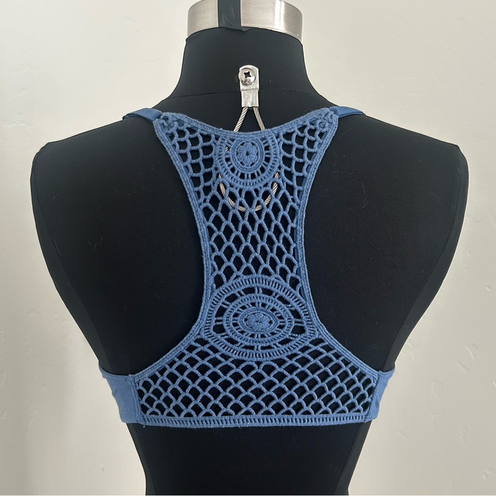 Victoria's Secret Crochet Racerback Pushup Bra, front closure, size 34C